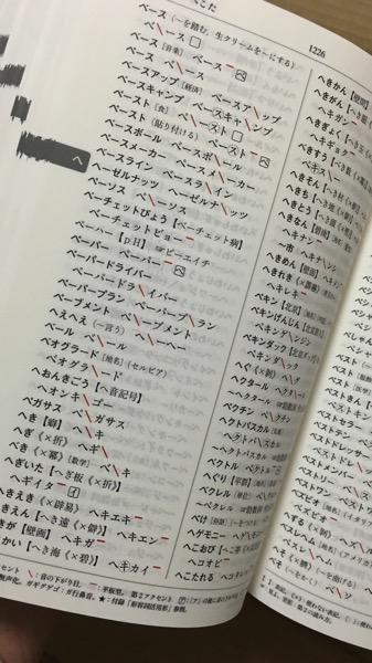 「NHK日本語発音アクセント新辞典」のアクセント表記